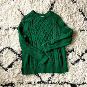 Emeral fisherman’s knit sweater